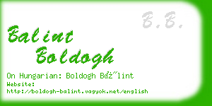 balint boldogh business card